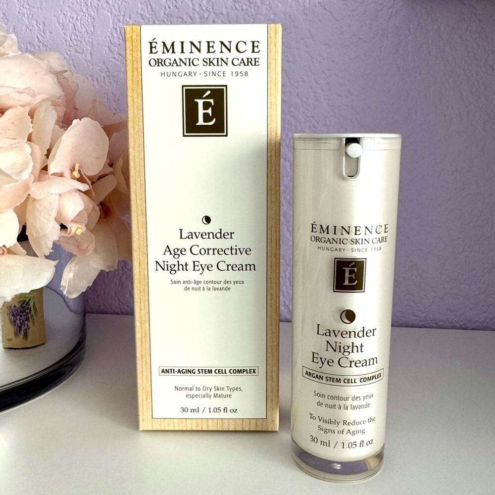 New! EMINENCE Organics Lavender Age Corrective Night Eye Cream, 30ml/1.05oz